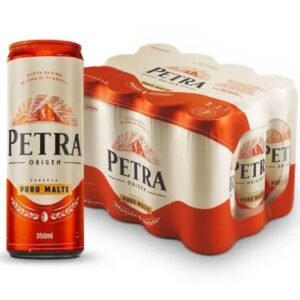 Cerveja Petra Puro Malte Lata 350ml pack com 12 unidades