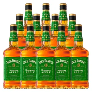 Caixa Whisky de Maçã Verde Jack Daniel's Apple 700ml 12 Unidades