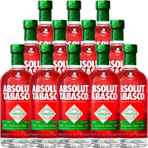 Caixa Vodka Absolut Tabasco 750ml 12 Unidades